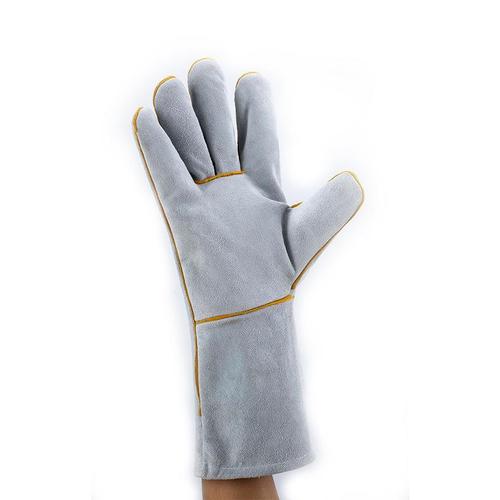 Extended Cowhide Welding Gloves Abrasion-Resistant Welding Gloves for Welding Tasks System 1