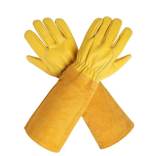 Extended Length Welding Gloves with Heat Insulation and Puncture Resistance System 1